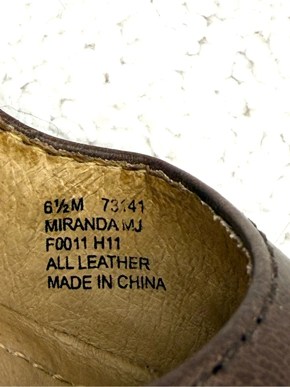 Frye Miranda Mary Jane Pumps Brown Leather Block Heels Womens 6.5 M